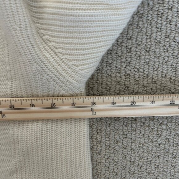 Athleta Sweater Cashmere Long Sleeve Smock Cowl Neck Hood Kangaroo Pocket SZM - Picture 6 of 8